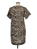 Ellison 100% Polyester Animal Print Brown Casual Dress Size M - photo 2