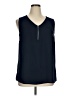 Papermoon Blue Sleeveless Blouse Size 1X - photo 1