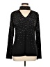INC International Concepts Black Long Sleeve Top Size XL - photo 1