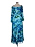 Xscape 100% Polyester Blue Cocktail Dress Size 14W - photo 2