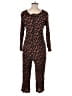 Assorted Brands 100% Rayon Hearts Black Jumpsuit Size L - photo 2