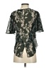 BCBGMAXAZRIA 100% Polyester Green Short Sleeve Blouse Size XXS - photo 2