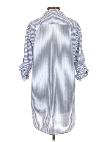 Zara TRF 3/4 Sleeve Button-Down Shirt (view 2)