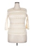 Brittany Black Ivory 3/4 Sleeve Top Size 2X - photo 1