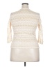 Brittany Black Ivory 3/4 Sleeve Top Size 2X - photo 2