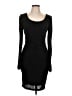 Guess Solid Black Cocktail Dress Size L - photo 1