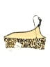 Moschino Animal Print Gold Swimsuit Top Size L - photo 2