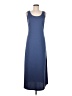 Aqua Blues 100% Polyester Solid Blue Casual Dress Size M - photo 1