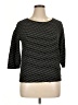 Onque Casuals Black 3/4 Sleeve Top Size XL - photo 1