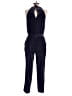 Ann Taylor LOFT 100% Polyester Metallic Blue Jumpsuit Size S - photo 2