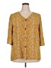 Unbranded Yellow 3/4 Sleeve Blouse Size 2X - photo 1