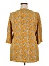 Unbranded Yellow 3/4 Sleeve Blouse Size 2X - photo 2