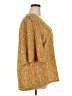 Unbranded Yellow 3/4 Sleeve Blouse Size 2X - photo 4