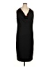 Halston Solid Black Cocktail Dress Size 14 - photo 1