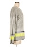 Max Studio 100% Cotton Stripes Gray Pullover Sweater Size M - photo 4