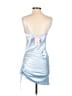 Assorted Brands 100% Polyester Metallic Silver Cocktail Dress Size 6 - photo 2