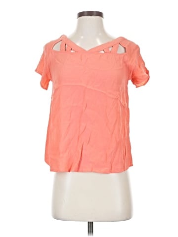 Buttons Short Sleeve Blouse (view 1)