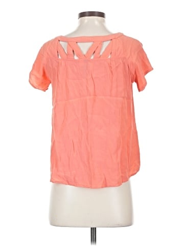 Buttons Short Sleeve Blouse (view 2)