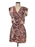 Parker Animal Print Brown Cocktail Dress Size XS - photo 1