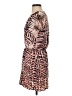 Parker Animal Print Brown Cocktail Dress Size XS - photo 5