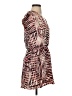 Parker Animal Print Brown Cocktail Dress Size XS - photo 4