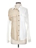BKE Color Block Ivory Long Sleeve Blouse Size XS - photo 1