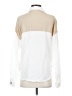 BKE Color Block Ivory Long Sleeve Blouse Size XS - photo 2