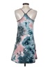 Shein 100% Polyester Tie-dye Teal Casual Dress Size 4 - photo 2