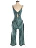 rue21 Stripes Teal Jumpsuit Size M - photo 1