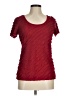 Lavish Burgundy Short Sleeve Top Size M - photo 1