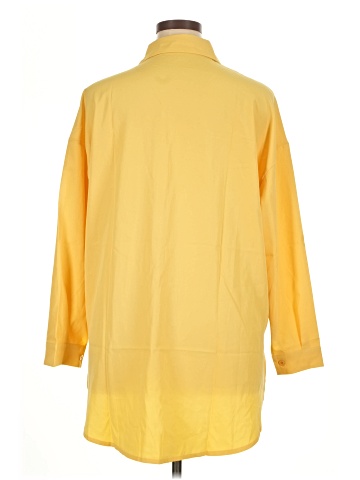 Unbranded 3/4 Sleeve Button-Down Shirt (view 2)