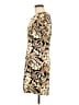 Dani Max 100% Polyester Print Gold Casual Dress Size 8 - photo 5