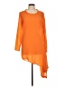 Maria Calderara 100% Polyester Orange Cocktail Dress Size 8 (3) - photo 1