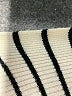 Unbranded Stripes Ivory Turtleneck Sweater Size M (estimated) - photo 7