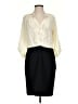 Ann Taylor LOFT 100% Polyester Ivory Cocktail Dress Size 4 - photo 1