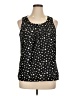 Spense 100% Polyester Black Sleeveless Blouse Size XL - photo 1