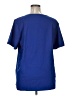 Unbranded 100% Polyester Solid Blue Short Sleeve T-Shirt Size 1X - photo 2
