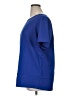Unbranded 100% Polyester Solid Blue Short Sleeve T-Shirt Size 1X - photo 5