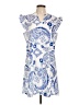 Unbranded Paisley Blue Cocktail Dress Size L - photo 1