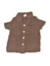 Baby Gap Brown Short Sleeve Button-Down Shirt Size 3-6 mo - photo 1