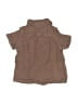 Baby Gap Brown Short Sleeve Button-Down Shirt Size 3-6 mo - photo 2