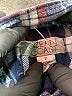 Ocean + Coast 100% Cotton Plaid Blue Long Sleeve Button-Down Shirt Size 7 - photo 3