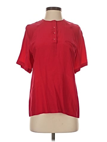 Harve Benard Short Sleeve Silk Top (view 1)