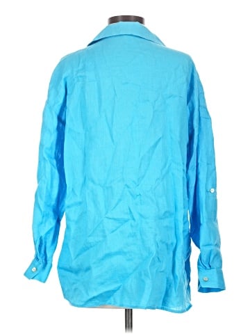 Magaschoni 3/4 Sleeve Button-Down Shirt (view 2)