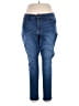 Pure Energy Solid Blue Jeans Size 18w - photo 1
