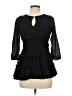Rare Editions 100% Polyester Black Long Sleeve Blouse Size 8 - photo 2