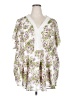 Torrid 100% Polyester White 3/4 Sleeve Blouse Size 5X Plus (5) - photo 1
