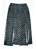 MICHAEL Michael Kors 100% Polyester Tweed Gray Blue Casual Skirt Size 2 - photo 2