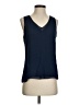 Ecru Blue Sleeveless Blouse Size XS - photo 1