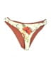 Zaful Floral Tan Swimsuit Bottoms Size S - photo 1